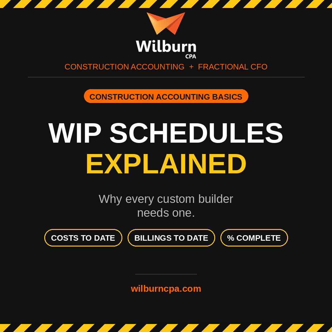 What Is a WIP Schedule — and Why Every Custom Builder Needs One